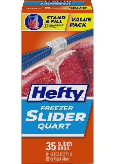 Hefty Tekrar Kullanılabilir Buzdolabı Poşeti 35 Adet 20.3 x 5 x 14.4 CM