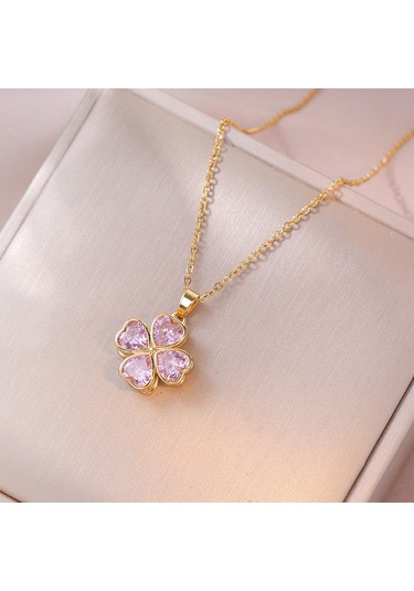 Bayan Kolye: Moda Estetiği Titanyum Çelik Kolye No.119 Çok REnkli