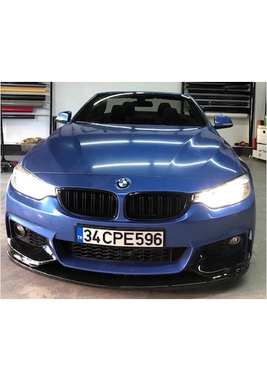 Bmw F32 F33 F36 Ön Lip M Tampon Flap Abs Plastik Parlak Siyah