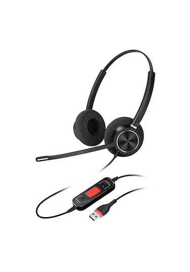 Inbertec C10DM Duo Mikrofonlu Çağrı Merkezi Kulaklığı