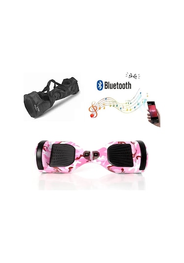 Citymate Elektrikli Kaykay Hoverboard Bluetooth Hoparlörlü 6.5 İnç Grafiti D05 +Çanta
