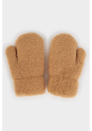 Defacto Erkek Bebek İçi Suni Yünlü Eldiven F0028a525wnbn450 Kahve