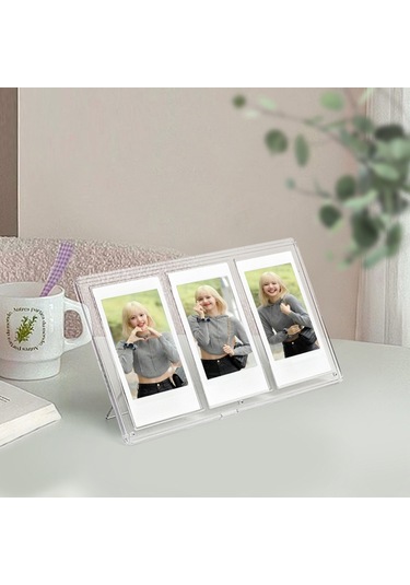 Polaroid Mini Dikey Üç Kare Pc Şeffaf Fotoğraf Çerçevesi İçin 3 İnç