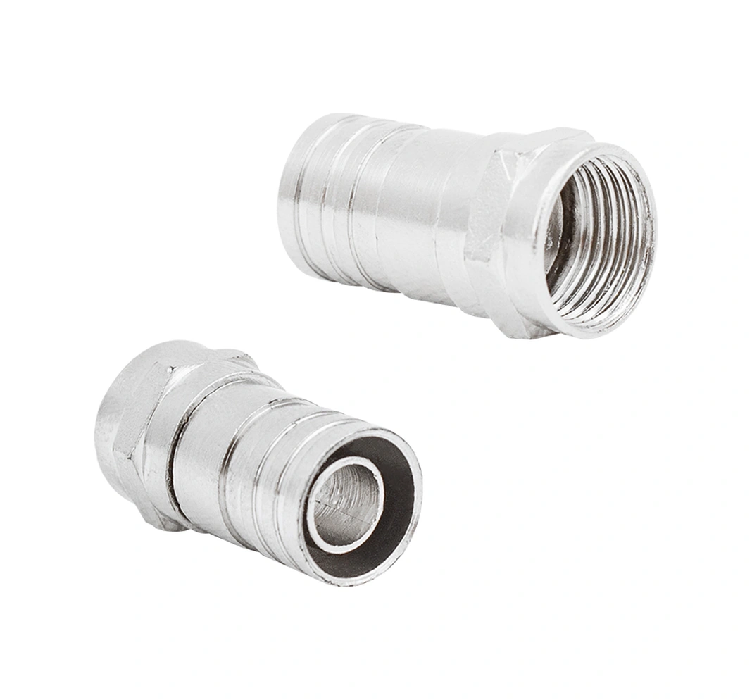 Powermaster F Konnektör Sıkmalı Rg6 Kısa Tip
