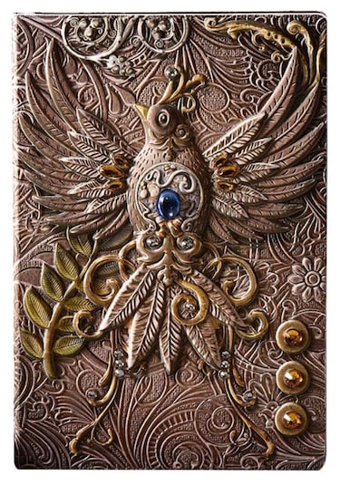 Hediyelik Deri Defter 3d Kabartmalı Turuncu