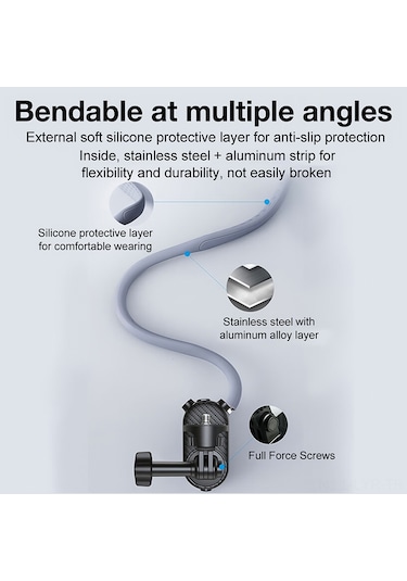 Ranyeek Pov Video Çekim İçin Boyun Taşıma Aparatı - 1/4 Vida Bağlantısı İle Spor Kameralara Uyumlu