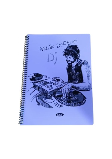 Tokaç A4 Müzik Defteri Spiralli Pp Kapak 40 Yp-mor Dj