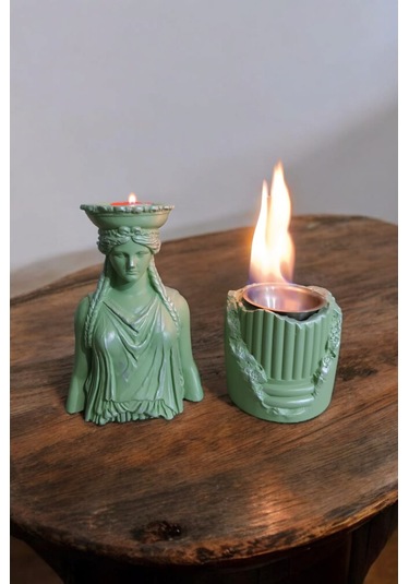 Dekoratif Karyadit Kızı Ve Ateş Çukuru Seti Hediyeli Yeşil