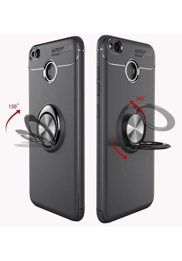 Xiaomi Redmi 4x Kılıf Zore Ravel Silikon Kapak Siyah