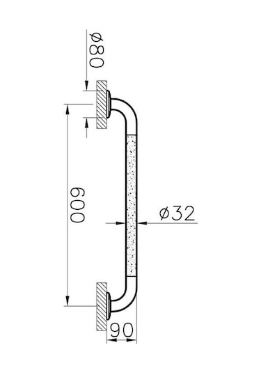 VitrA Tutunma Barı 60 CM Krom A44449 Krom