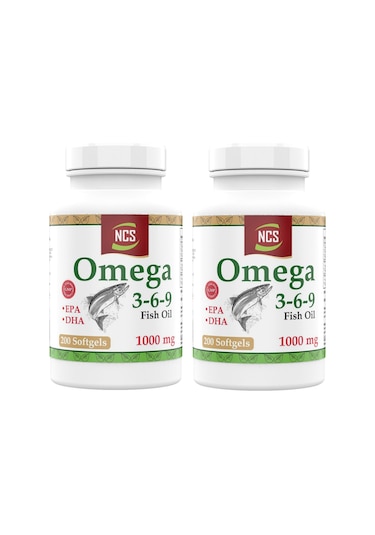 Ncs Omega 3 6 9 Balık Yağı 1000 Mg 200 Softgel 2 Adet