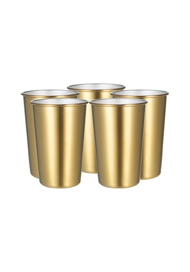 Tenfowee 304 Çelik 5'li Set: Kırılmaya Dayanıklı, 500ml Nordik Stil İçecek Bardakları - Kahve Ve Su İçin Diğer