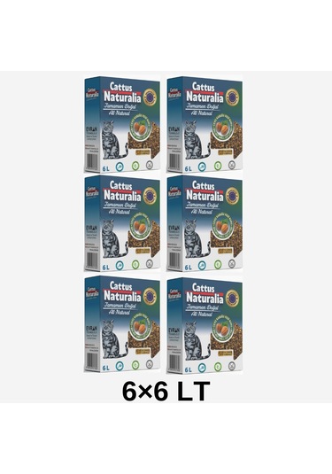 Cattus Naturalia Ceviz Kabuğundan Yapılmış Doğal Kedi Kumu 6 x 6 L