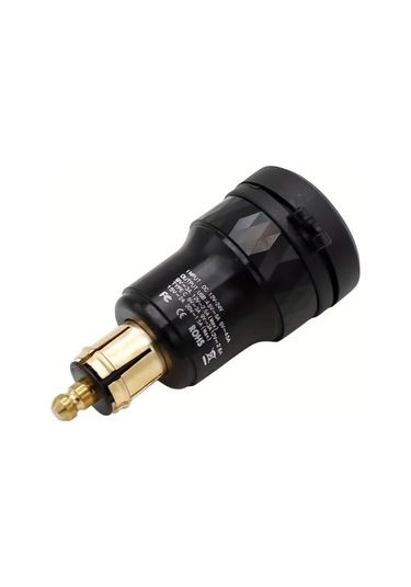 Motion003 Kırmızı Işık Alüminyum Motosiklet Güç Adaptörü Dın Hella Fişi Qc 3 0 Usb T