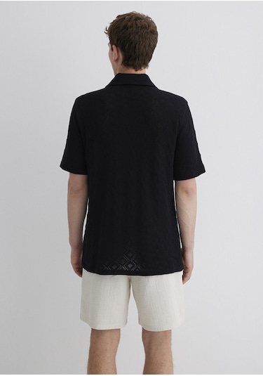 Mavi - Siyah Gömlek 0211598-71379 Siyah