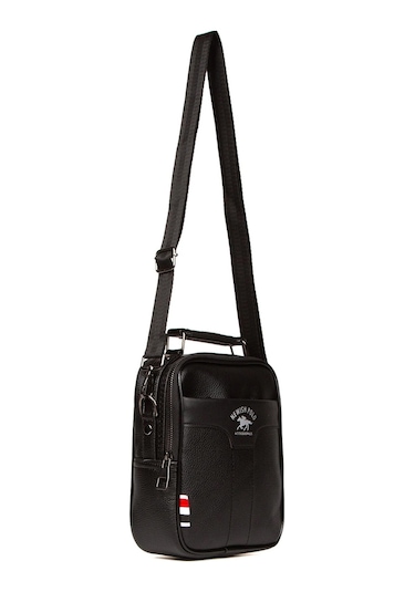 Newish Polo Çapraz El Ve Omuz Askılı Postacı Çanta-siyah Siyah