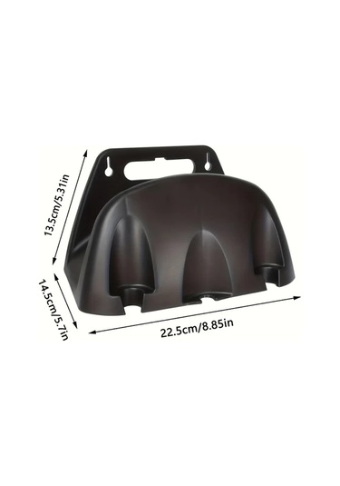 Gateesat Turuncu Duvar Tipi Bahçe Hortumu Askısı, Ağır Hizmet Plastik Su Borusu Saklama Rafı, 13.5"x11.5"x8.85"