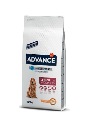 Advance Medium Tavuklu Orta Irk Yaşlı Köpek Maması 12 KG