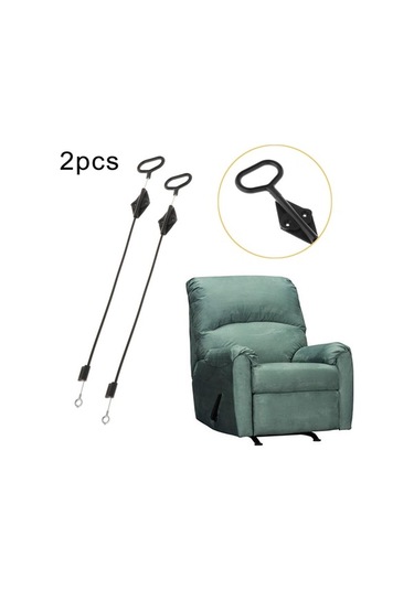 Trendooze 2 Adet Kanepe Yatar Kablo Loveseat İçin Kolay Siyah Siyah