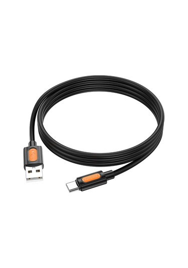 Borofone Bx114 Yapı 3a Usb Tip-c Şarj Veri Kablosu, Uzunluk: 1m Siyah