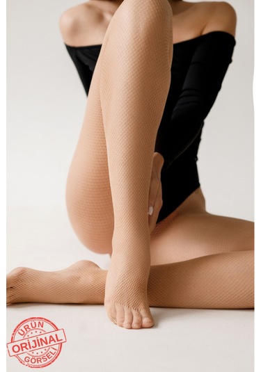 Heleni Kadın File Ten Külotlu Çorap Ten