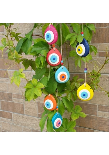 7'li Gökkuşağı Nazarlık Set Balkon & Bahçe & Duvar Süsü