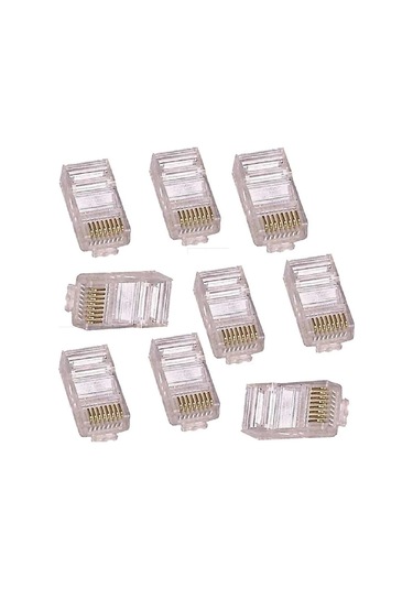 Speeduf 4220 Rj45 Jack Cat5e İnternet Kablo Konnektör Jak 100 Adet
