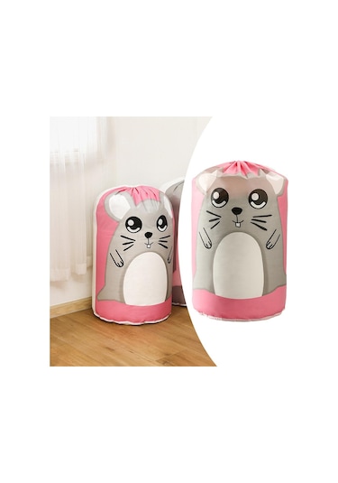 Homyl Katlanabilir Giysiler Pamuklu Battaniye Yatak Pembe Pembe