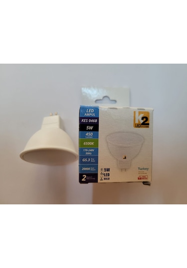 K2 Mr16 G4 İğne Duylu Led Spot Ampulü 10 Lu Paket Beyaz Işık