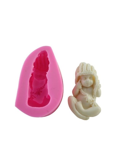 Silikon Kalıp Örgü Bereli Bebek