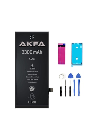 Akfa Apple Uyumlu iPhone  7 Telefon Batarya- 2300 Mah Tamir Seti Model:eghlru39