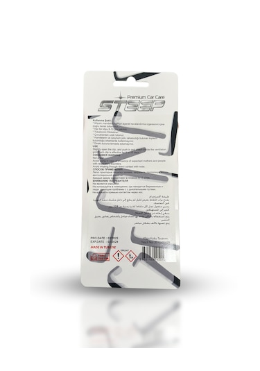 Steep Ultimate Araç İçi Klima Kokusu Klipsli 4 Adet Black Edition Black