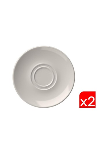 Tabak Evi Porselen Lona Fincan Tabağı 16cm Taban Çapı 4cm 2 Li Çok Renkli