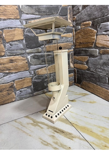 Alev Lambası Roket Tipi Pelet Soba - Beyaz