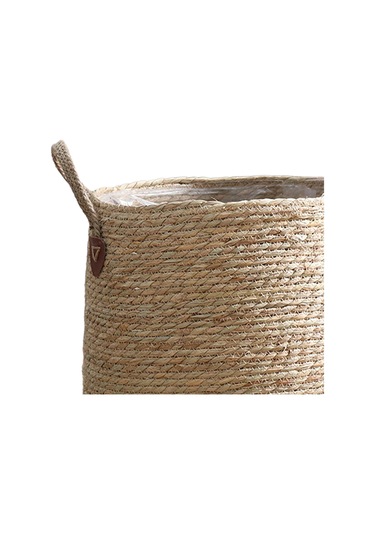 Suntek Dokuma Bitki Sepeti Çamaşır Torbası Dekorasyon M