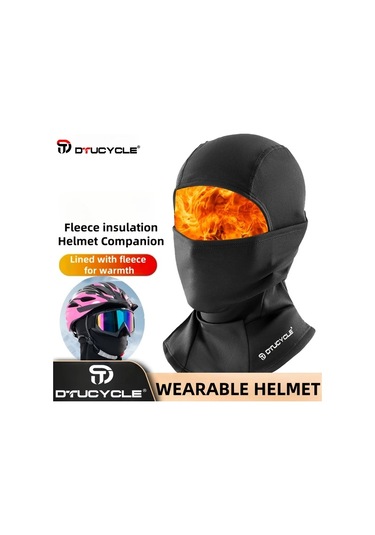 Tongdashop Siyah Universal Tam Yüz Motosiklet Kaskı Polar Astarlı Akıllı Telefon Bağlantılı