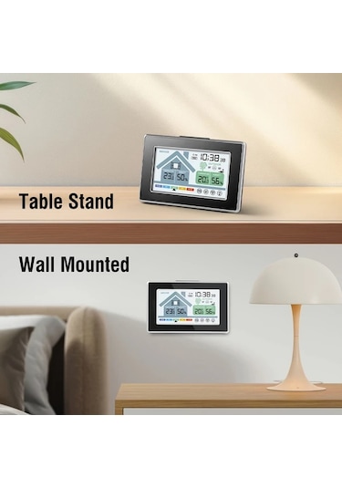 Honeybeeshop Teplom Kablosuz Iç Dis Termometre 5055c Uzaktan Sıcaklık Higrometre 99 97 Metre Menzil Siyah 1 Sensor