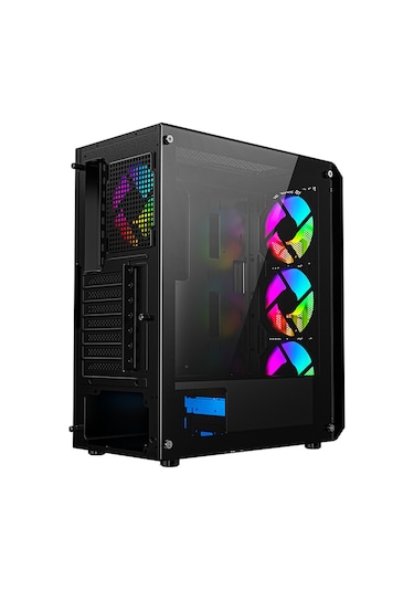 Zoko Chiko 4x12 CM ARGB Fan Mesh Panel Temper Camlı Gaming Kasa