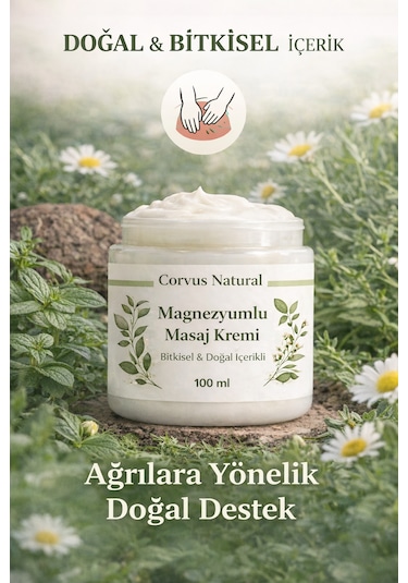 Corvus Natural Magnezyumlu Masaj Kremi 100 ML