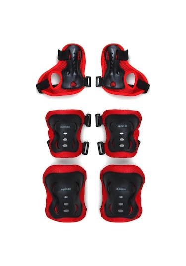 Avessa Delta Prt-78 Paten Ve Kaykay Koruyucu Set Siyah-kırmızı L Çok Renkli