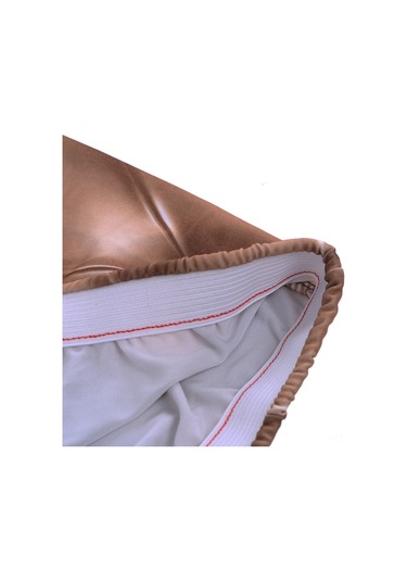 Skycity 2 Adet Şampanya Rengi 3d Deri Desenli Spandex Sandalye Örtüsü - Ev Otel Dekorasyonu, Esnek, Yıkama Uygun Şampanya