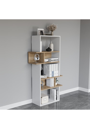 Lagomood İnfy Kitaplık Beyaz Meşe