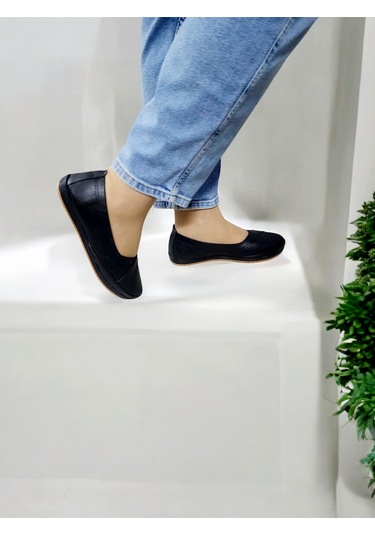 Kadın Günlük Ve Dışarı Kaymaz Taban Babet Ekru