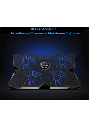 Coolcold 4 Fanlı 12" - 17.3" Gaming Notebook Soğutucu