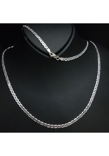 Gümüş Erkek Zincir Kolye (493817757)