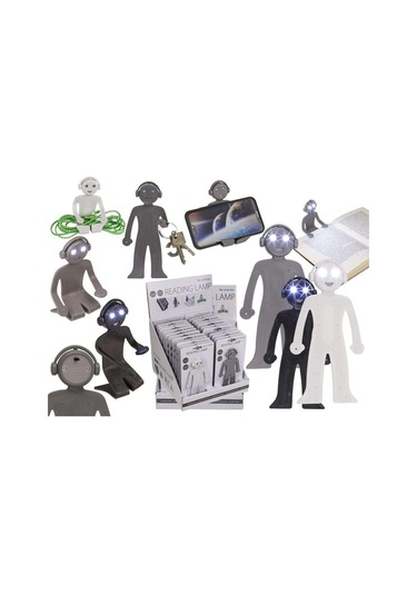 Men Body Readıng Lamp Led Okuma Lambası Gri Çok Renkli