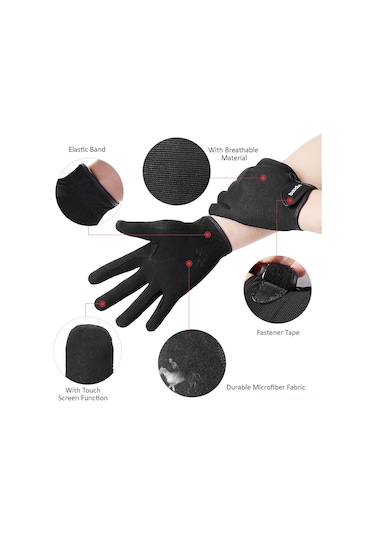 Geeksen Eşitlik, Yol Sürüşü Ve Antrenman İçin Mikrofiber Atcılık Eldivenleri Kahve M Beden Çift Kahve