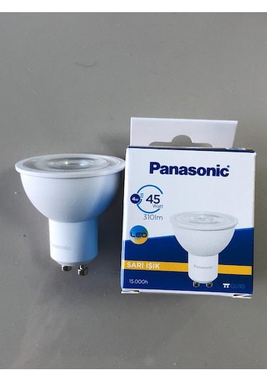 10 Adet Panasonic Gu 10 Led Spot 4w 45w 310lümen 3000 Kelvin Sa