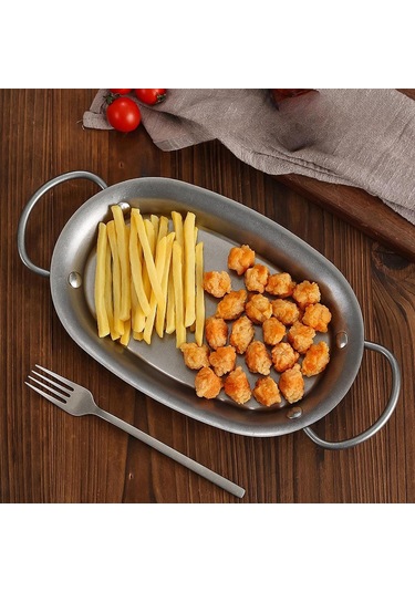 Suntek Paslanmaz Çelik Balık Pişirme Tepsisi Tavası Lazanya