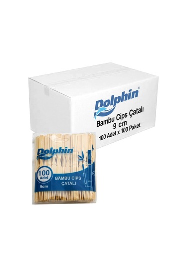 Supertrend Bambu Cips Çatalı 9cm 100lü X 100 Paket Koli